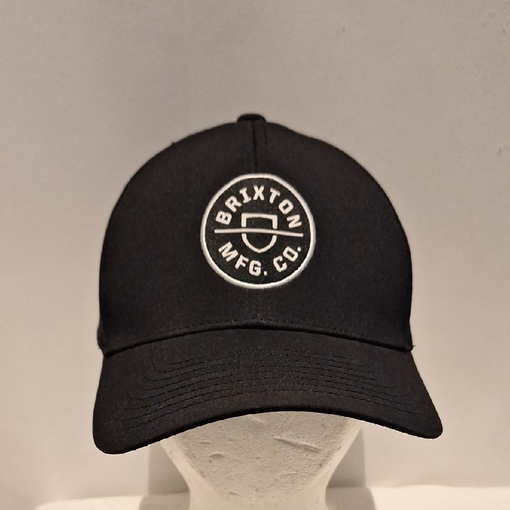 Brixton Black and White Logo Snapback Trucker Hat